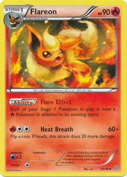 Flareon 13/98 UNCOMMON - Pokemon XY Ancient Origins Card - Image 1