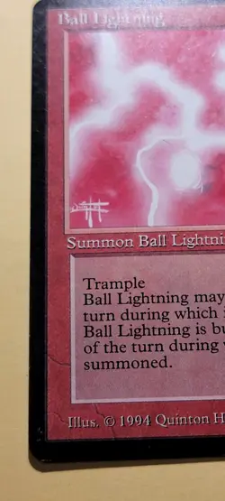 Ball Lightning The Dark MTG Magic The Gathering Quinton Hoover 1994 - Image 5