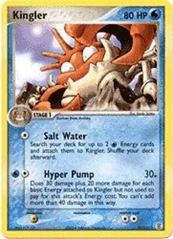 Pokemon EX Fire Red & Leaf Green 26/112 Kingler Card - Image 1