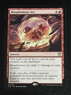 MTG Commander: Secrets of Strixhaven Blasphemous Act 0238 NM Rare - Image 1