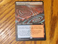 MTG Ext Art Turbulent Springs x1 Rare SOS Commander NM Low S&H - Image 1