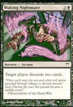 Waking Nightmare MTG Champions of Kamigawa #149 Black Arcane Sorcery - Image 1