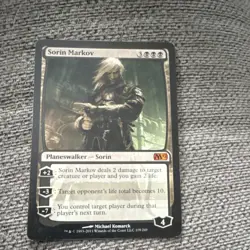 Wizards of the Coast Sorin Markov MTG Black Planeswalker Core Set 2012 M12 Koma… - Image 1