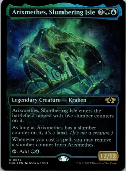 Arixmethes Slumbering Isle 32 March of the Machine Multiverse MTG Foil LP - Image 1