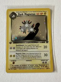 Dark Magneton Holo (11/82) – Team Rocket – Vintage Pokemon Card – Near Mint - Image 1