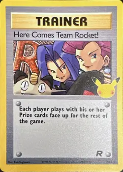 Here Comes Team Rocket! 15/82 Holo Celebrations: Classic Collection Pokemon LP - Image 1