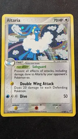 2005 Pokemon EX Deoxys #1 Altaria Holo. - Image 1