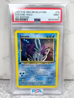 Suicune 14/64 HOLO RARE Neo Revelation 1ST EDITION Pokemon Card - Image 1