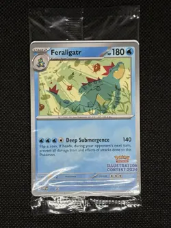 Pokemon TCG FERALIGATR PIKACHU TOXTRICITY EX Illustration Contest 2024 Promo - Image 1