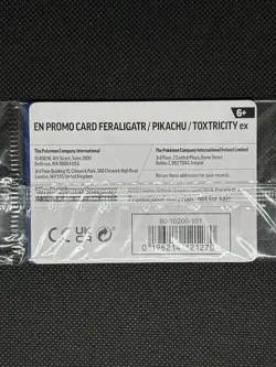 Pokemon TCG FERALIGATR PIKACHU TOXTRICITY EX Illustration Contest 2024 Promo - Image 2