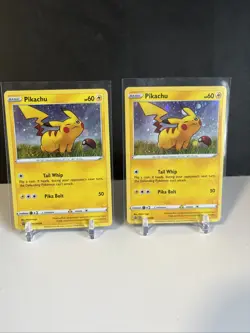 Pikachu SWSH039 Darkness Ablaze Black Star PROMO COSMOS HOLO card 2020 Pokemon 2 - Image 1