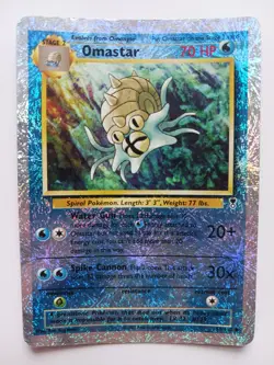 Omastar Pokemon Card Reverse Holo WOTC Legendary Collection 58/110 Rare MP - Image 1