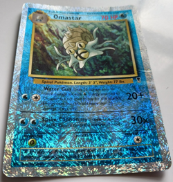 Omastar Pokemon Card Reverse Holo WOTC Legendary Collection 58/110 Rare MP - Image 3