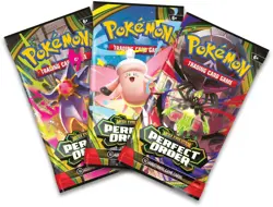 Pokemon TCG: Mega Evolution Perfect Order 3-Pack Triple Blister Chikorita Promo - Image 3