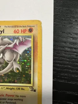 Aerodactyl 1/62 Fossil Holo Pokemon TCG MP - Image 4