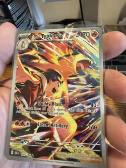 2025 Pokemon Destined Rivals Ethan's Typhlosion Full Art #190/182 - Image 2