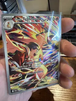 2025 Pokemon Destined Rivals Ethan's Typhlosion Full Art #190/182 - Image 3