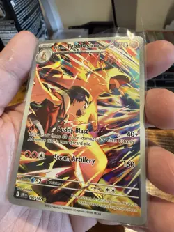 2025 Pokemon Destined Rivals Ethan's Typhlosion Full Art #190/182 - Image 4