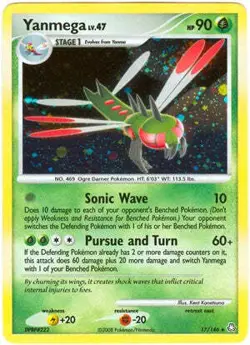 Pokemon Legends Awakened Holo Rare Card - Yanmega 17/146 - Image 1