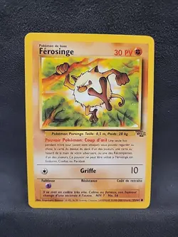 Mankey Ferosinge 55/64 French Jungle Set Regular Non Holo Pokemon - Image 1