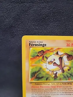Mankey Ferosinge 55/64 French Jungle Set Regular Non Holo Pokemon - Image 2