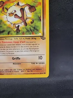 Mankey Ferosinge 55/64 French Jungle Set Regular Non Holo Pokemon - Image 4