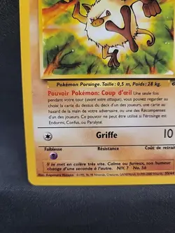Mankey Ferosinge 55/64 French Jungle Set Regular Non Holo Pokemon - Image 5