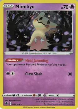 Mimikyu SWSH163 - Sword & Shield Black Star Promo - Rare Holo Pokemon - NM/LP - Image 1