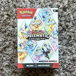 Pokemon TCG: S&V Prismatic Evolutions Booster Bundle (6pks) Factory Sealed - Image 1