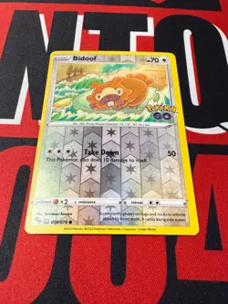 Bidoof (Peelable Ditto) 059/078 Pokemon GO Reverse Holo NM - Image 2