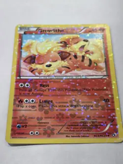 Pokemon Growlithe Reverse Holo RC4/RC25 Legendary Treasures 80 HP - Image 3