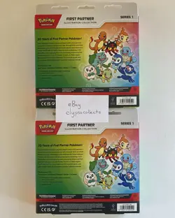 LOT OF 2 Pokemon TCG FIRST PARTNER Illustration Collection Series 1 - Sealed - Image 2