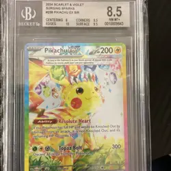 Pokemon TCG Pikachu EX 238/191 8.5 Special Illustration Rare Surging Sparks - Image 4