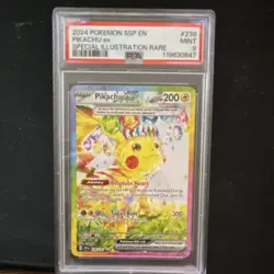 Pokemon Pikachu ex SV08 Surging Sparks 238/191 Holo SIR English PSA 9 - Image 1