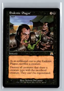 Endemic Plague Onslaught Rare - MTG Magic the Gathering Card - Image 1