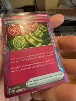 2024 Pokemon Trainer Unfair Stamp Holo 165/167 Red - Image 5