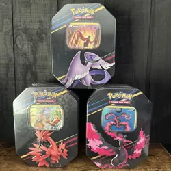 Pokemon TCG: Crown Zenith Tin Art Set Of 3 Brand New & Sealed - Image 1