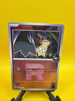 Pokemon Ascended Heroes Team Rocket’s Mimikyu Team Rocket "R" Logo Reverse Holo - Image 3