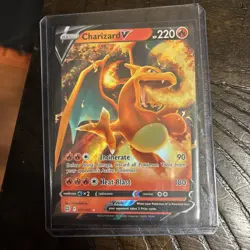 Pokemon Charizard V #017/172 Swsh09: Brilliant Stars Holo Full Art TCG NM - Image 1