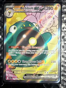 2025 Pokemon Lono’s Bellibolt Ex Full Art Holo 188/159 NM - Image 3