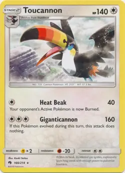 Toucannon - 166/214 Pokemon » SM Lost Thunder Rare - Image 1