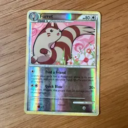 Furret - 21/123 - Pokemon Heart Gold Soul Silver Reverse Holo Rare - Image 1
