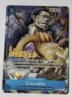 One Piece TCG - Promo - Crocodile Winner P-082 (2 on 2 Battle 2025) - English - Image 1