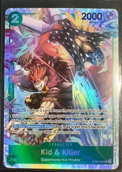 One Piece Kid & Killer ST24-002 SR Foil Starter Deck ST24 English NM - Image 1