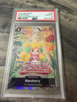 2023 One Piece Mansherry Alternate Art #OP05-088 PSA 10 Gem Mint - Image 1