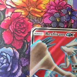 Pokemon TCG Reshiram GX Dragon Majesty Full Art Ultra Rare Card 65/70 LP - Image 2
