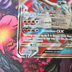 Pokemon TCG Reshiram GX Dragon Majesty Full Art Ultra Rare Card 65/70 LP - Image 5