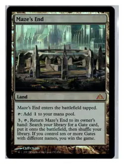 MTG Magic the Gathering Card - FOIL Maze's End - Dragon's Maze - Mythic - Image 1