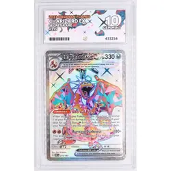 Charizard ex Obsidian Flames 215/197 Ultra Rare Pokemon TCG card Ace Gem Mint 10 - Image 1
