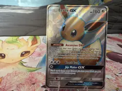 Eevee GX SM242 Sun & Moon Full Art Ultra Rare Holo Promo Pokemon Card - Image 1